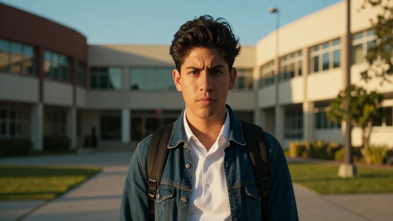 Joven mexicano triunfa en campus al atardecer