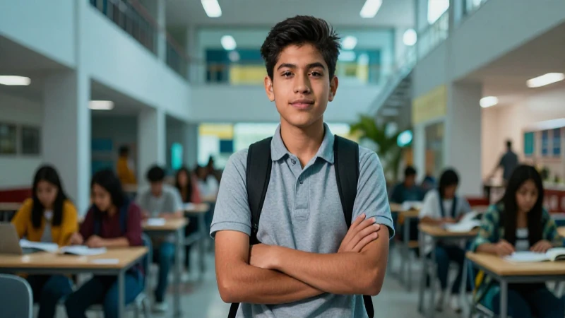 Joven mexicano moderno, hiperrealista y dinámico