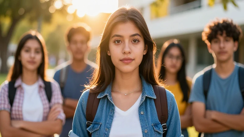Estudiante mexicano con futuro brillante y foco