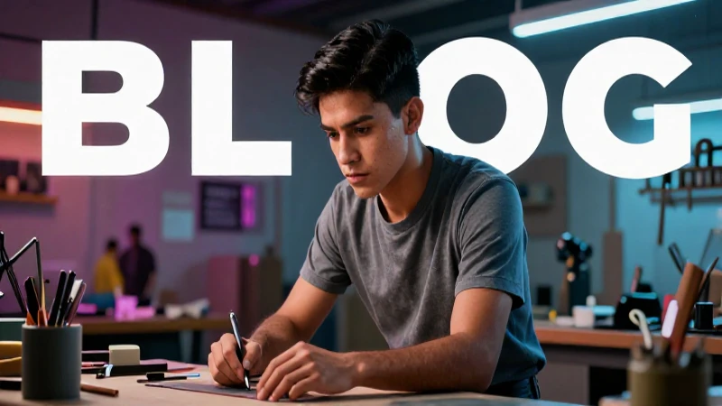Joven mexicano decidido en taller moderno