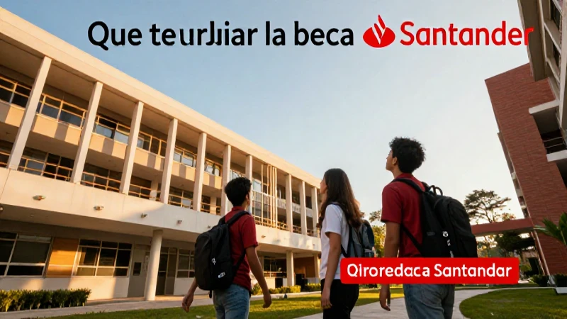Cobrar beca Santander para estudiantes