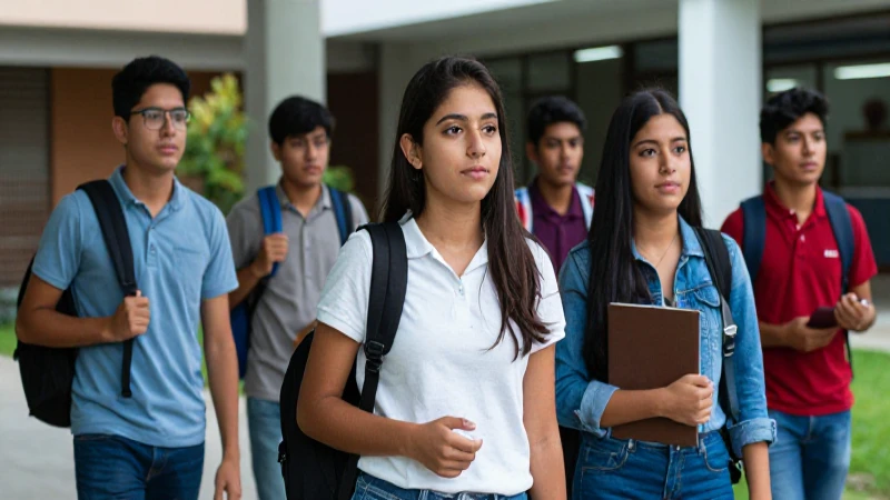 Estudiantes mexicanos universitarios brillantes y diversos