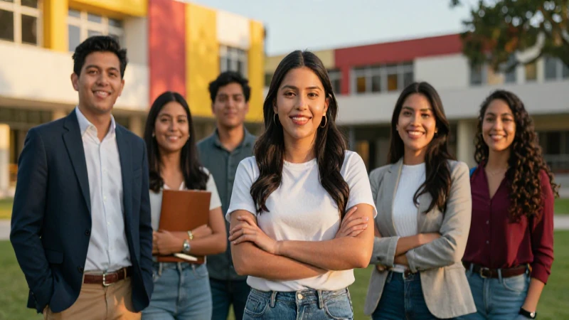 Estudiantes mexicanos exitosos brillan en su campus moderno