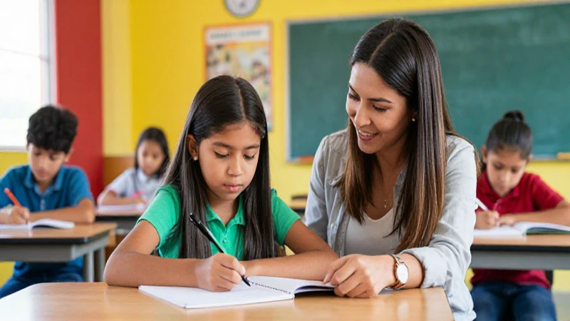 Tutoría en aula moderna de México