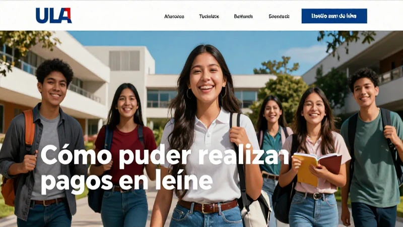 Cómo puedo realizar pagos en línea con ULA 3 Imagen atractiva de estudiante y pago ULA