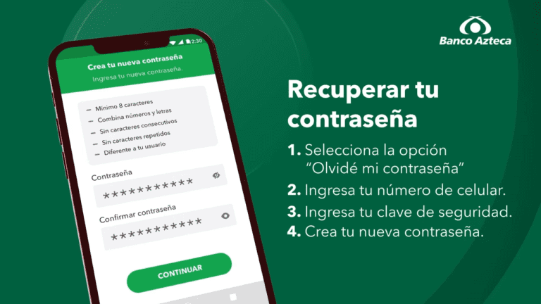 Recupera tu contraseña de Banco Azteca de manera sencilla y rápida