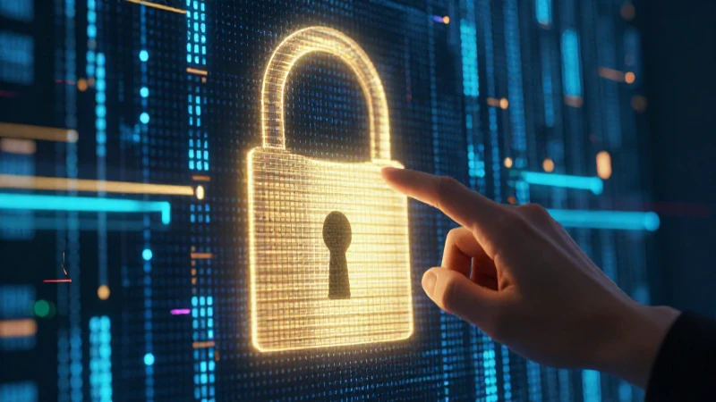 Manos con cerradura digital de alta seguridad