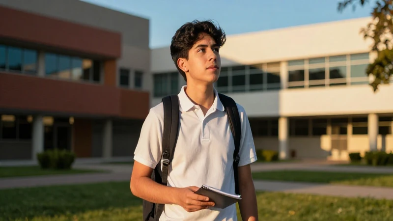 Estudiante mexicano moderno, estilo cinematográfico