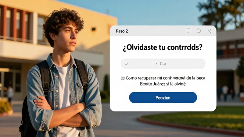 Haz clic en Olvidaste tu contraseña para recuperar tu beca