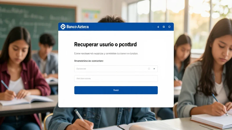 Recuperar usuario y contraseña en Banco Azteca