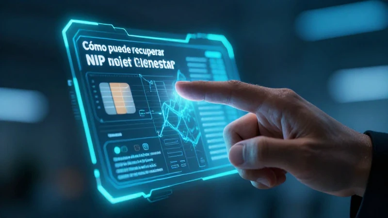 Crea un nuevo NIP usando la interfaz digital