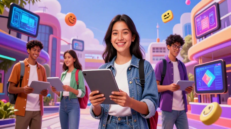 Estudiante mexicano sonriente en campus tecnológico