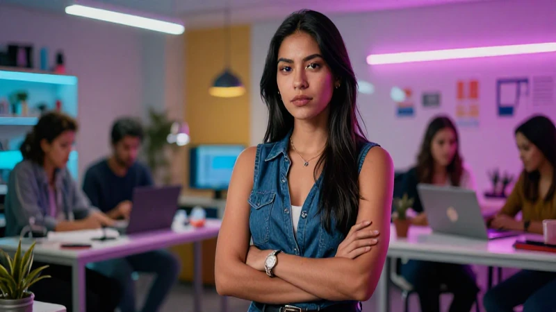 Mujer mexicana moderna, profesional y dinámica
