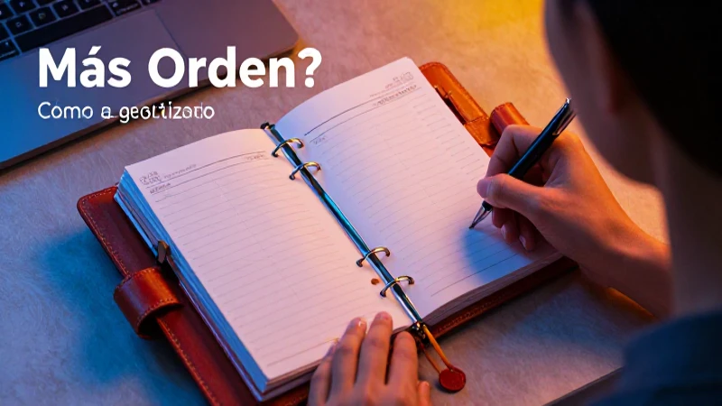 Más Orden te ayuda a organizar tu vida
