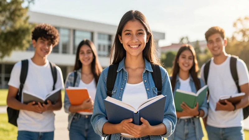 Joven estudiante mexicano exitoso en la universidad