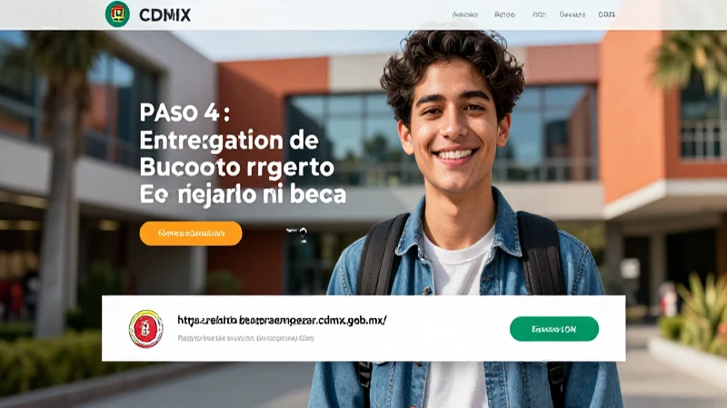 Estudiante mexicano universitario solicita su beca en CDMX