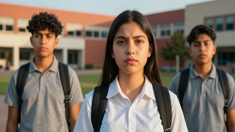 Estudiante mexicana determinada bajo luz dorada