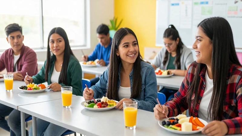 Aula vibrante con estudiantes mexicanos