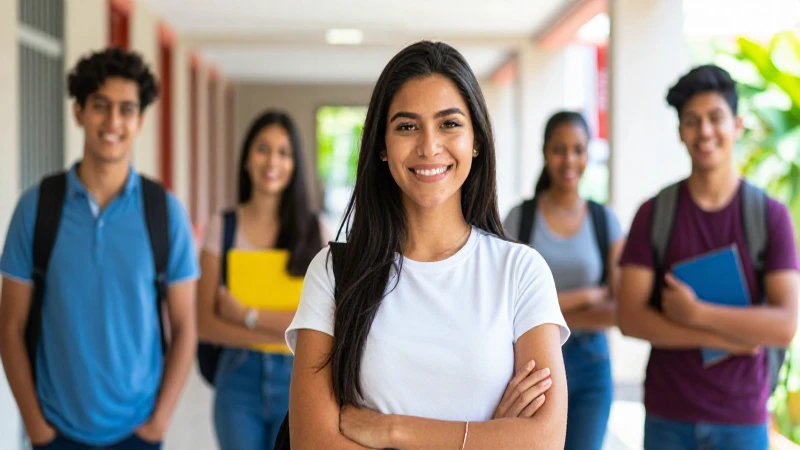 Estudiante mexicano exitoso en el campus