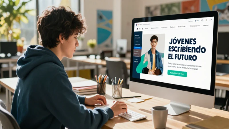 Registro de becas en programa para jóvenes