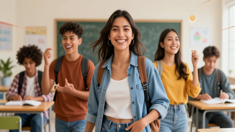 Estudiante mexicano feliz con grandes oportunidades