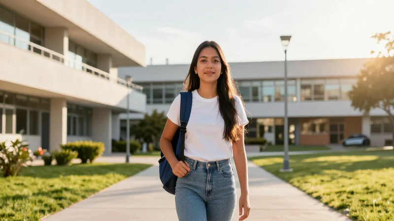 Estudiante joven simboliza el progreso académico
