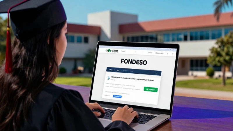 Registro en línea de Fondeso para estudiantes mexicanos