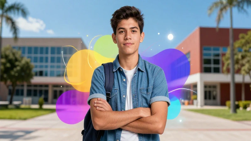 Joven mexicano busca éxito en campus moderno