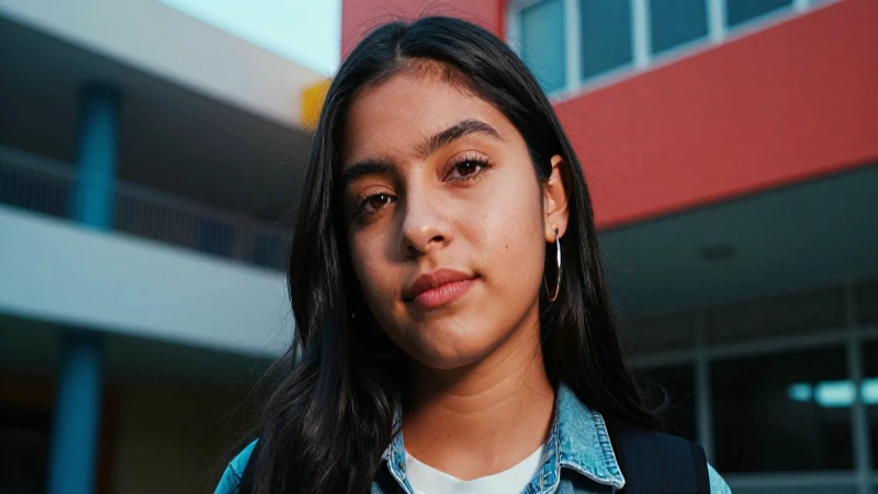 Retrato vibrante de estudiante mexicano moderno