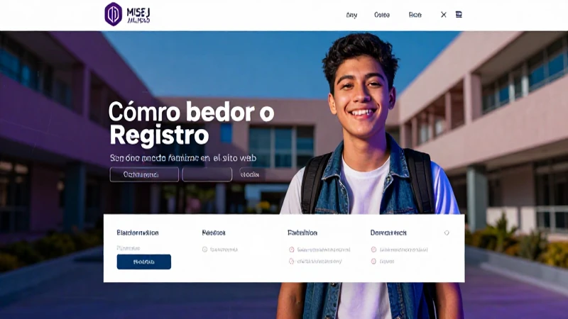 Selecciona la opción de registro en MI SEJ