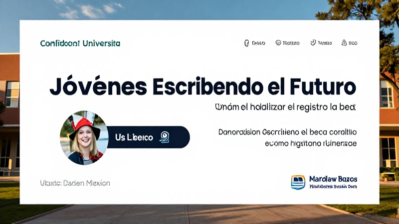 Registro para beca Jóvenes Escribiendo el Futuro