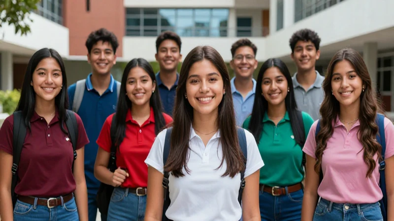 Estudiantes mexicanos exitosos en campus universitario