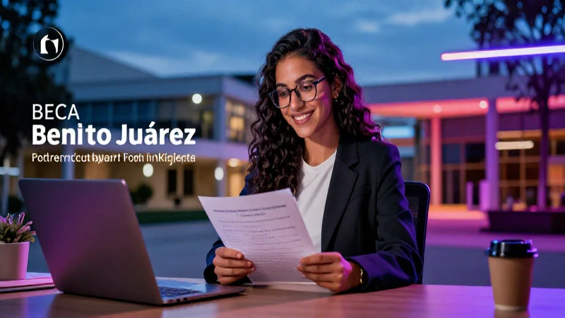 Proceso de solicitud para la beca Benito Juárez