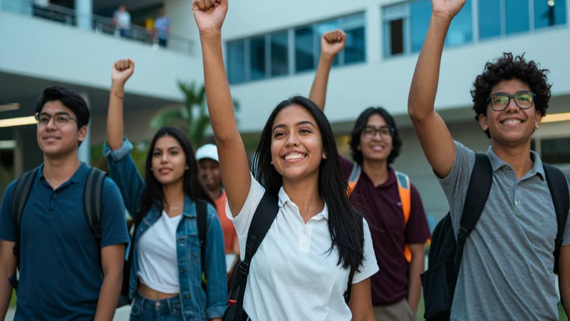 Jóvenes mexicanos celebran éxito en la universidad