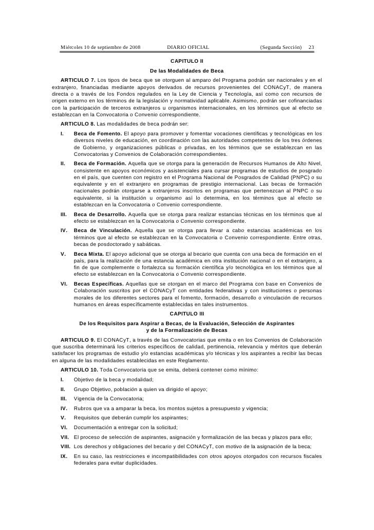 Reglamento actual de becas del CONACYT: todo lo que necesitas saber