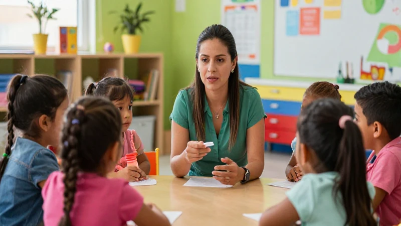 Cantidad de niños por maestra en guardería