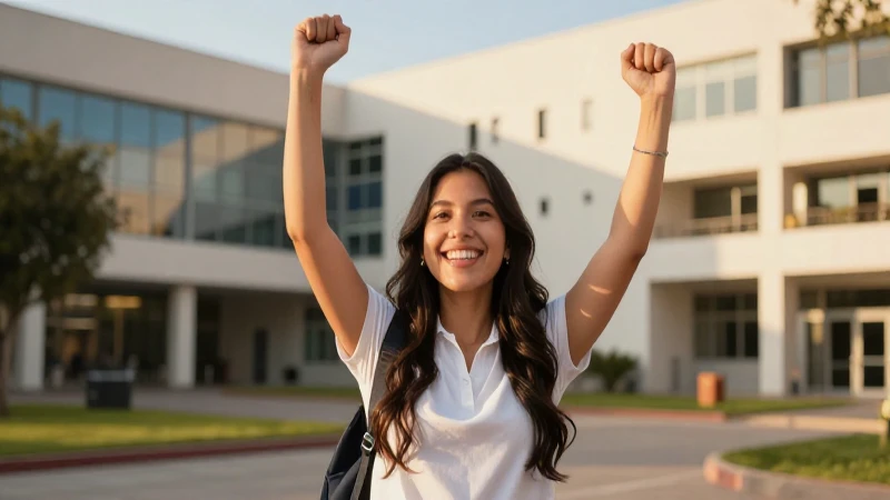 Estudiante mexicano celebra su éxito