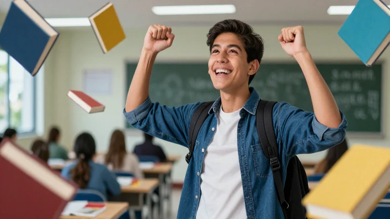 Joven mexicano triunfante en la educación académica