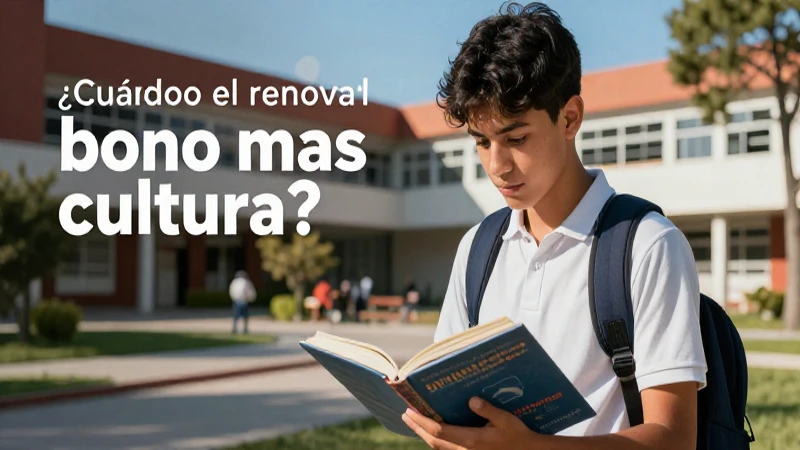 Renovación y solicitud del Bono Más Cultura