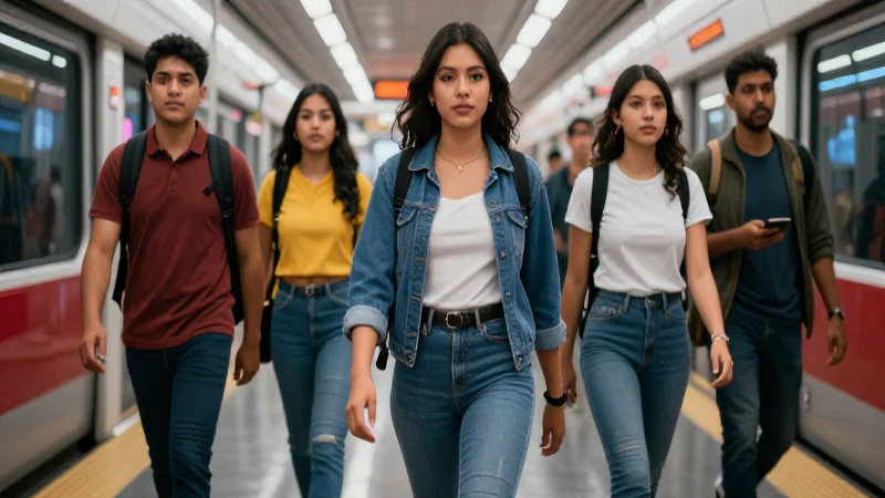 Estudiante mexicano, confianza, estilo cinematográfico