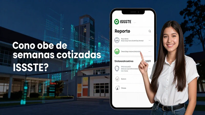 El reporte de semanas cotizadas ISSSTE se obtiene rápidamente