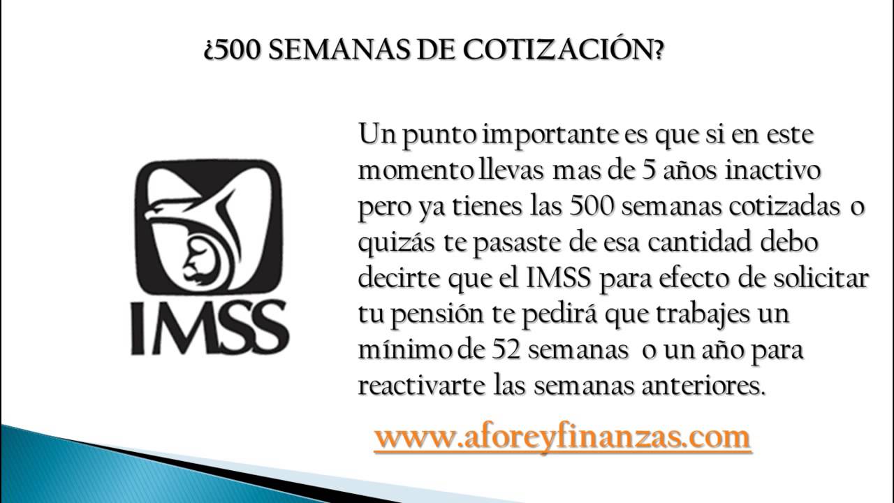 requisito de semanas cotizadas segun ley 73 del imss cuantas son necesarias