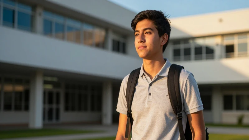 Joven estudiante mexicano con estética profesional y cálida