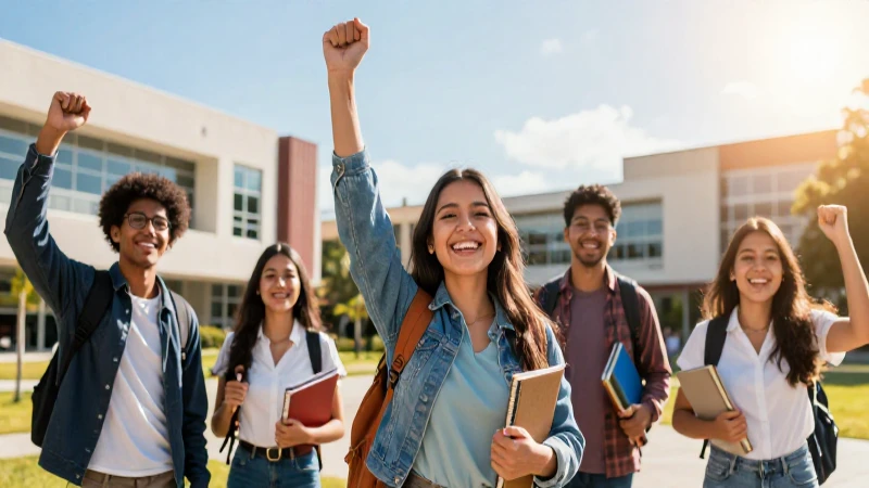 Estudiante mexicano celebra el éxito universitario
