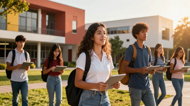 Estudiantes mexicanos exitosos en vibrante campus