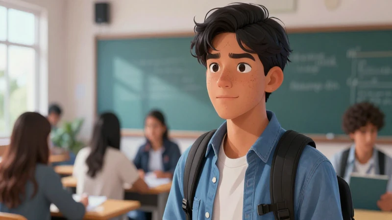 Estudiante mexicano con ambición académica