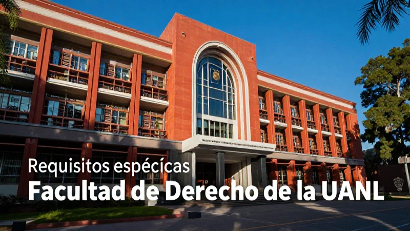 Requisitos de admisión a la Facultad de Derecho UANL