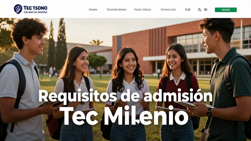 Requisitos de admisión Tec Milenio: guía clara