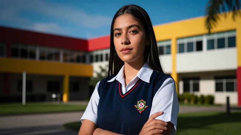 Retrato profesional de estudiante mexicano