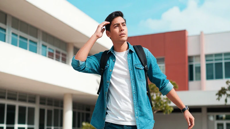 Joven mexicano ambicioso con estética vibrante